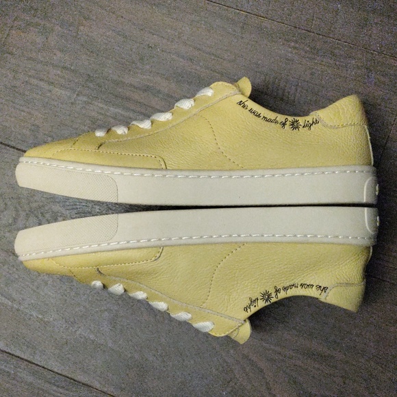 SOLUDOS IBIZA SOFT YELLOW LEATHER SNEAKERS - Picture 7 of 15